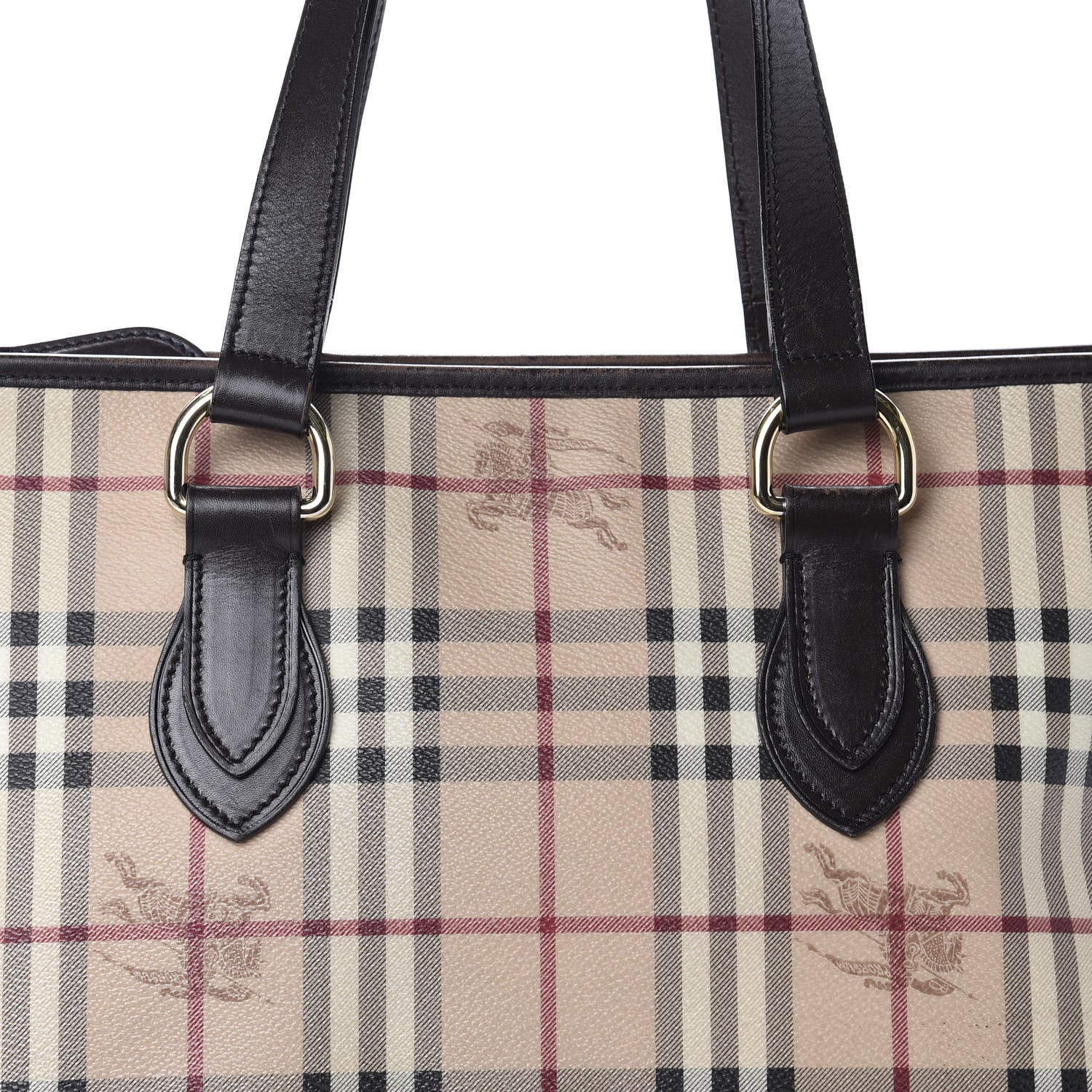 Burberry Haymarket Check Medium Regent Tote Chocolate 13 of 13