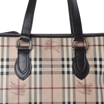 Burberry Haymarket Check Medium Regent Tote Chocolate 13 of 13
