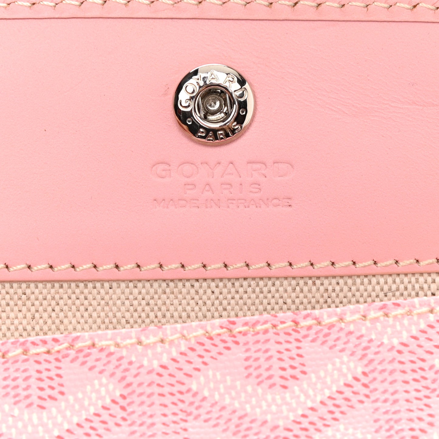 Goyardine Reversible Mini Anjou Pink