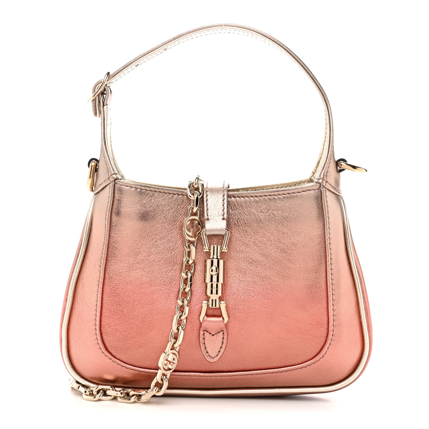 Gucci Metallic Faded Nappa Mini Jackie 1961 Copper 1 of 11
