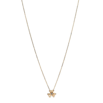 Van Cleef & Arpels 18K Yellow Gold Diamond Mini Frivole Pendant Necklace 1 of 7