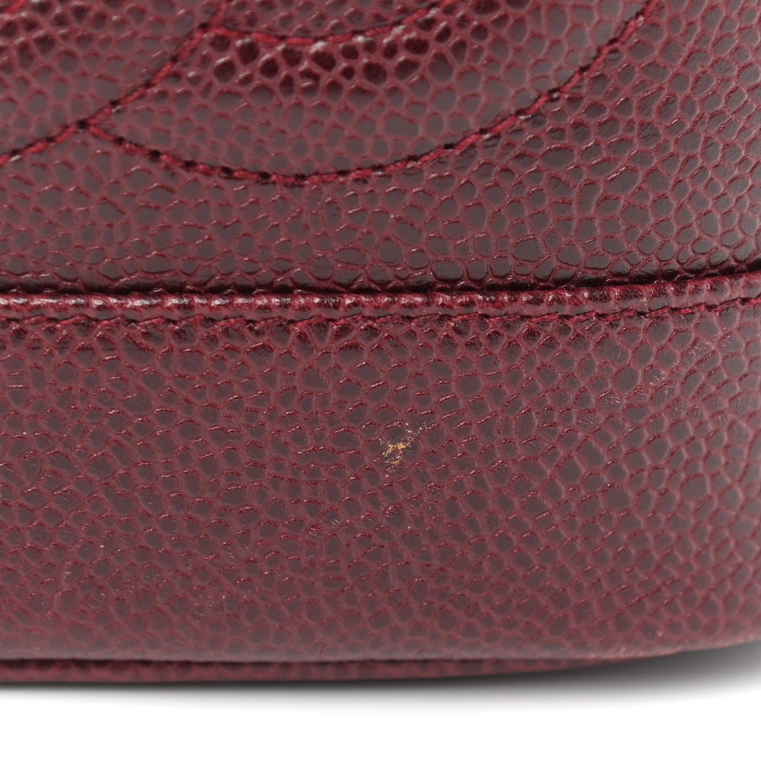 Chanel Caviar Vanity Cosmetic Case Burgundy 10 of 14