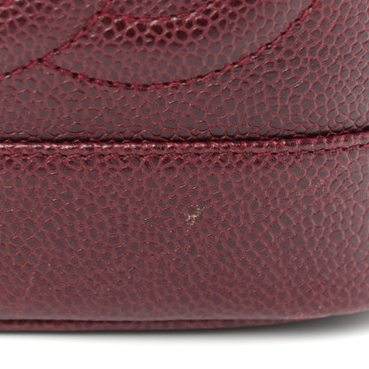 Chanel Caviar Vanity Cosmetic Case Burgundy 10 of 14