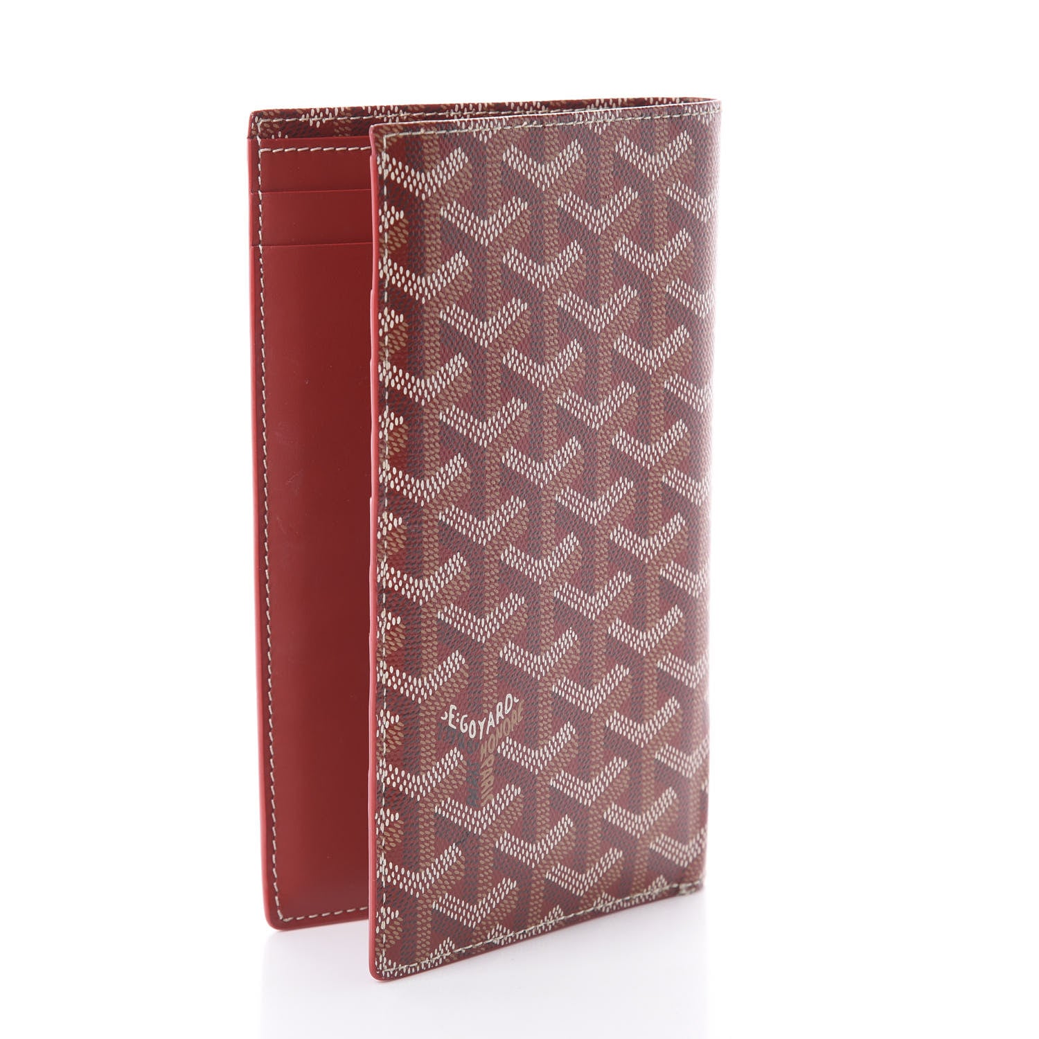 Goyard Goyardine Long Bi-Fold Wallet Red 2 of 5