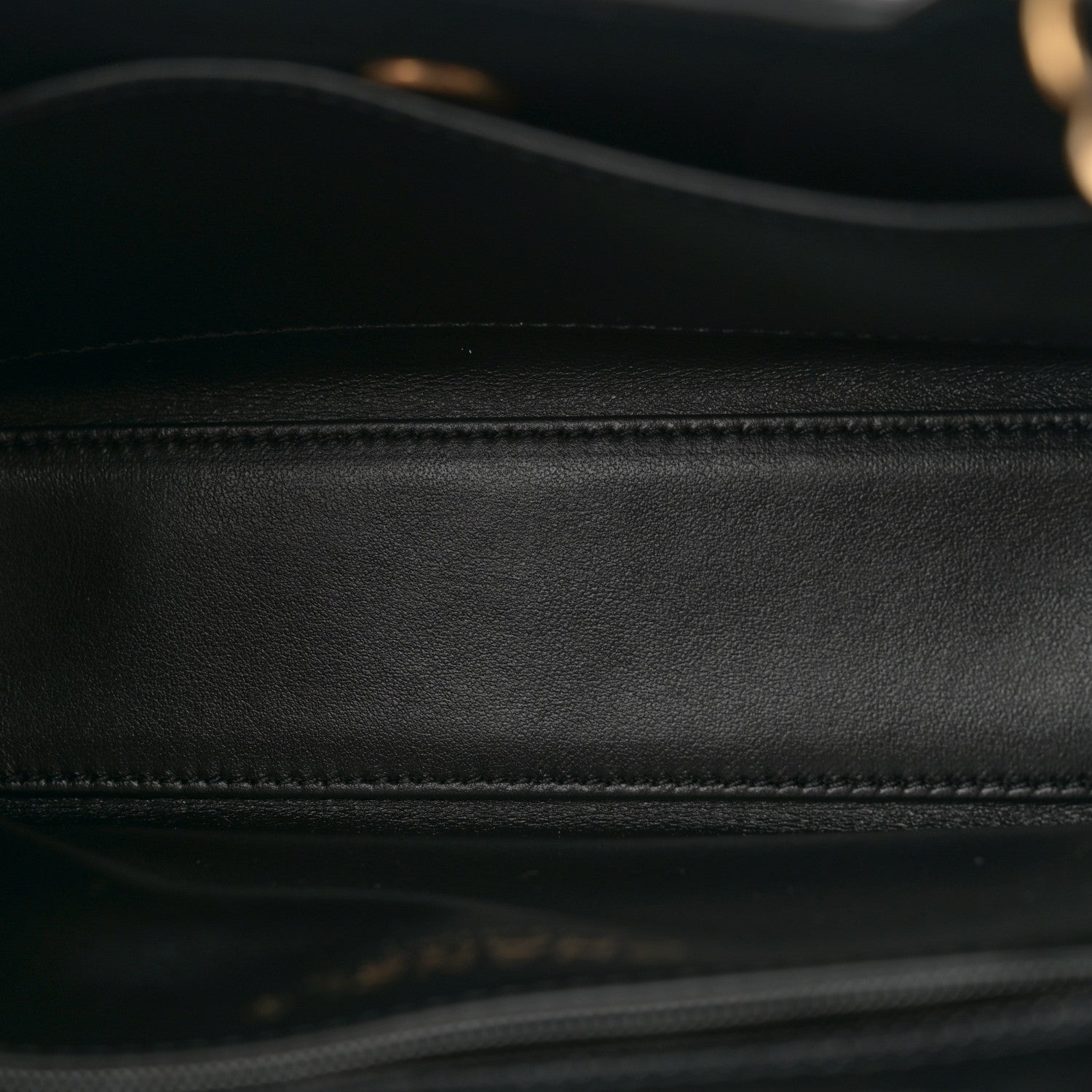 Chanel Shiny Aged Calfskin Quilted Nano Kelly Shopper Black 5 of 11