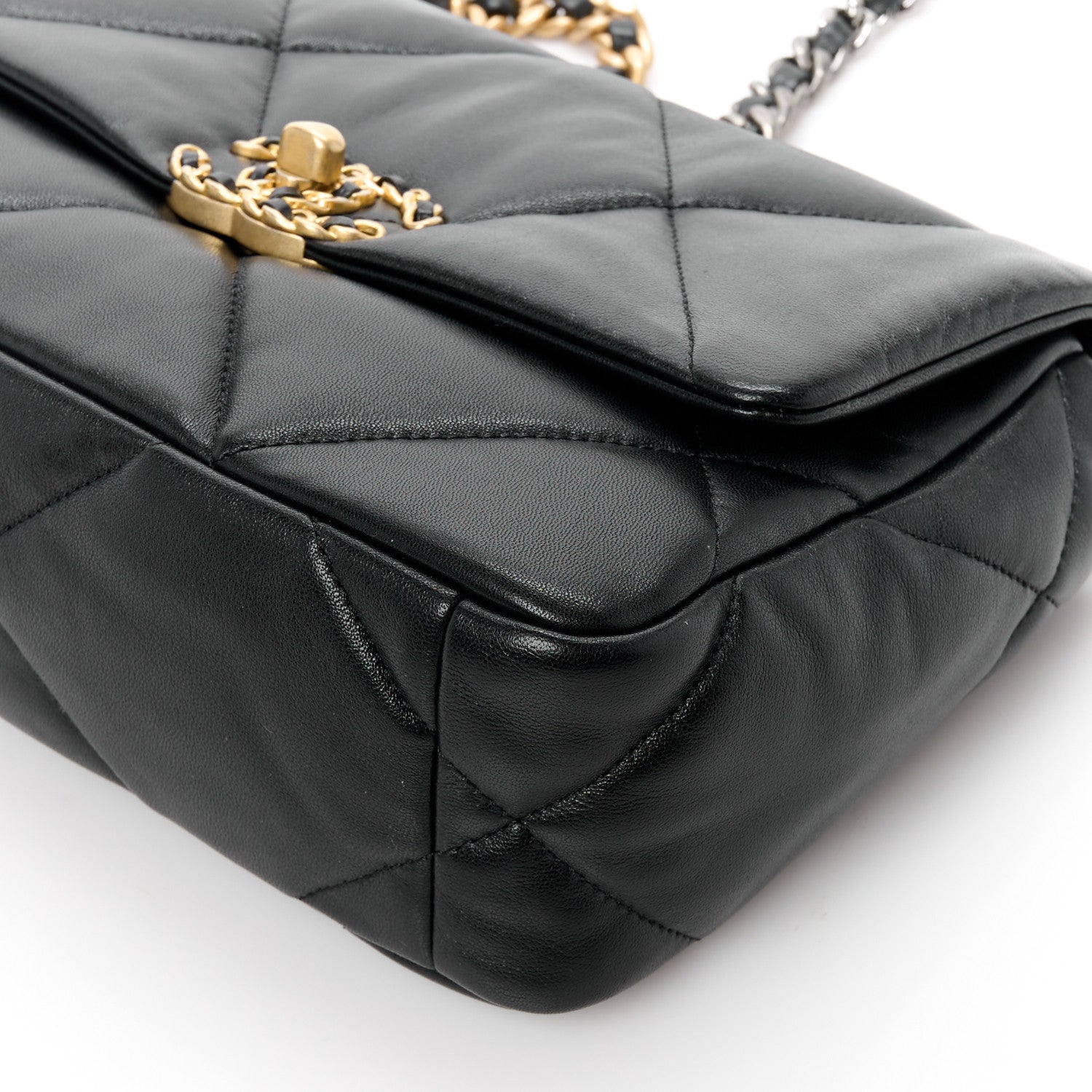 Chanel Lambskin Quilted Medium Chanel 19 Flap Black 11 of 11