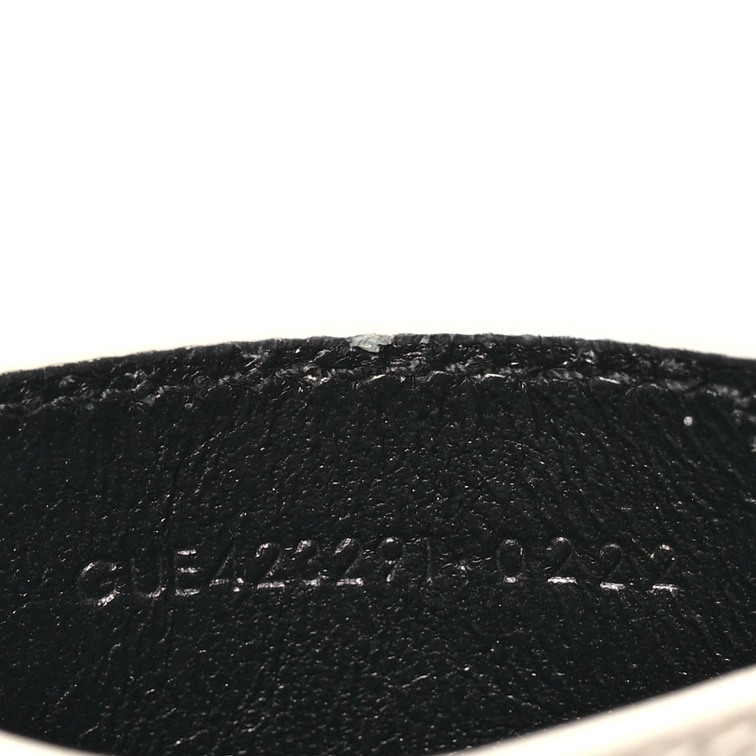Saint Laurent Grain De Poudre Matelasse Chevron Monogram Credit Card Case Crema Soft 9 of 16