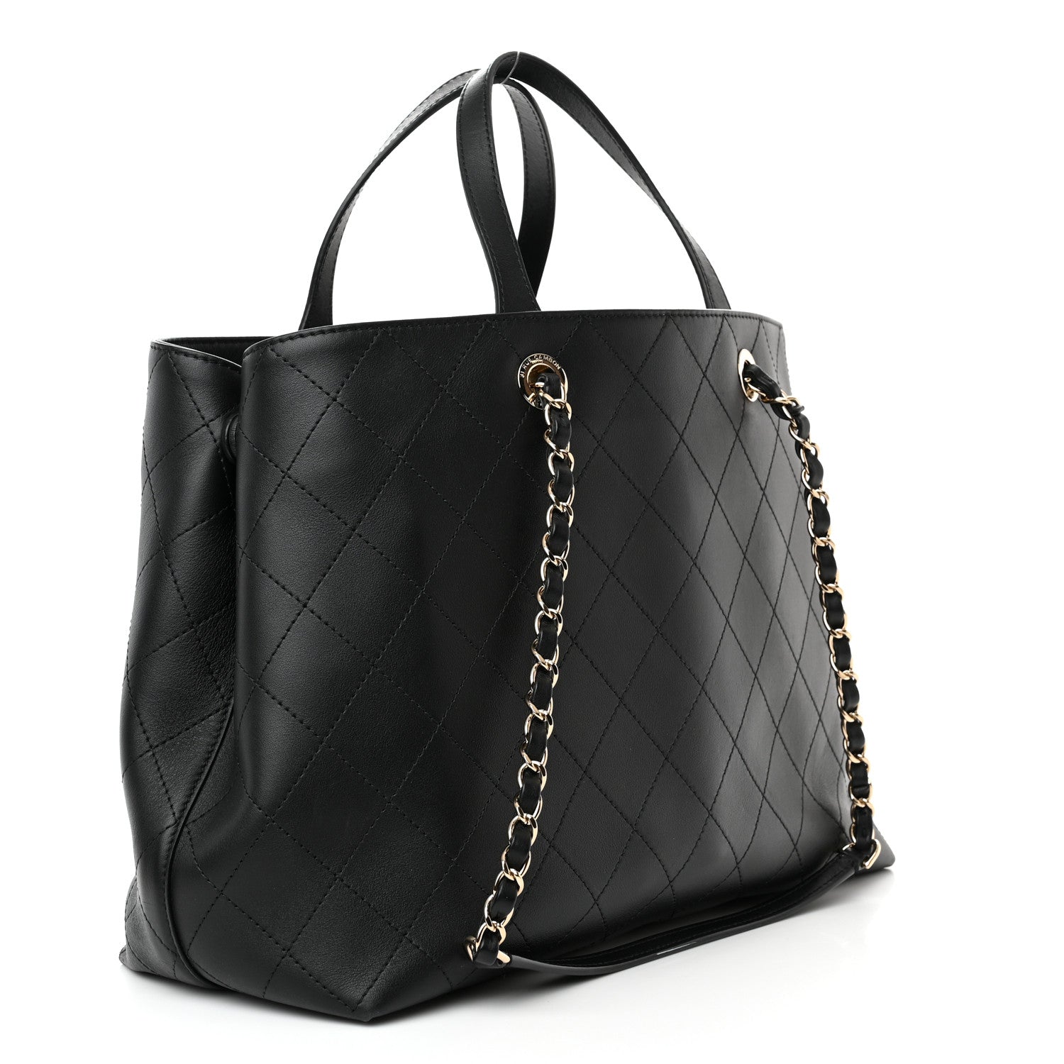 Chanel Calfskin Large Serial Shopper Tote Black 3 of 16