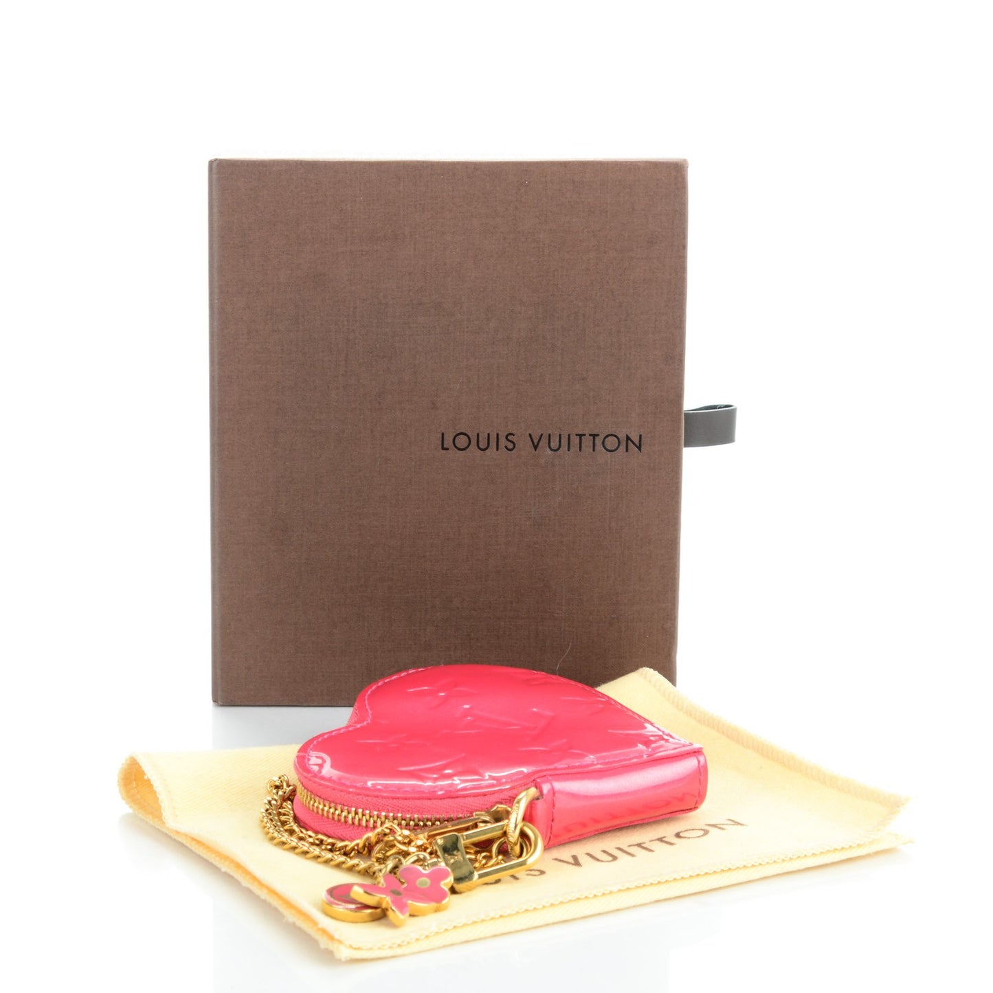 Vernis Heart Coin Purse Framboise