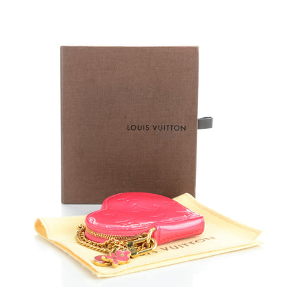 Louis Vuitton Vernis Heart Coin Purse Framboise 4 of 7