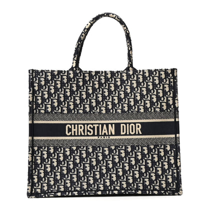 Christian Dior Oblique Book Tote Blue Multicolor 1 of 5