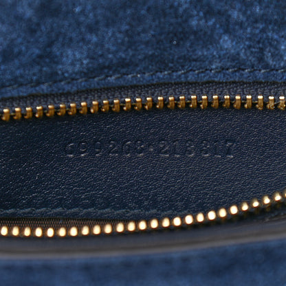 Gucci Suede Talco Roxy Calfskin Blondie Chain Shoulder Flap Bag Blondie Blue 6 of 9