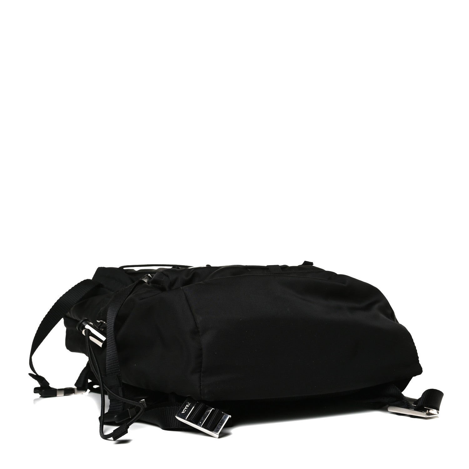 Prada Nylon Montagna Compression Backpack Black 4 of 14