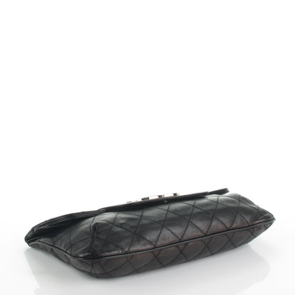 Chanel Lambskin Diamond Stitch Convertible Clutch Black 4 of 7