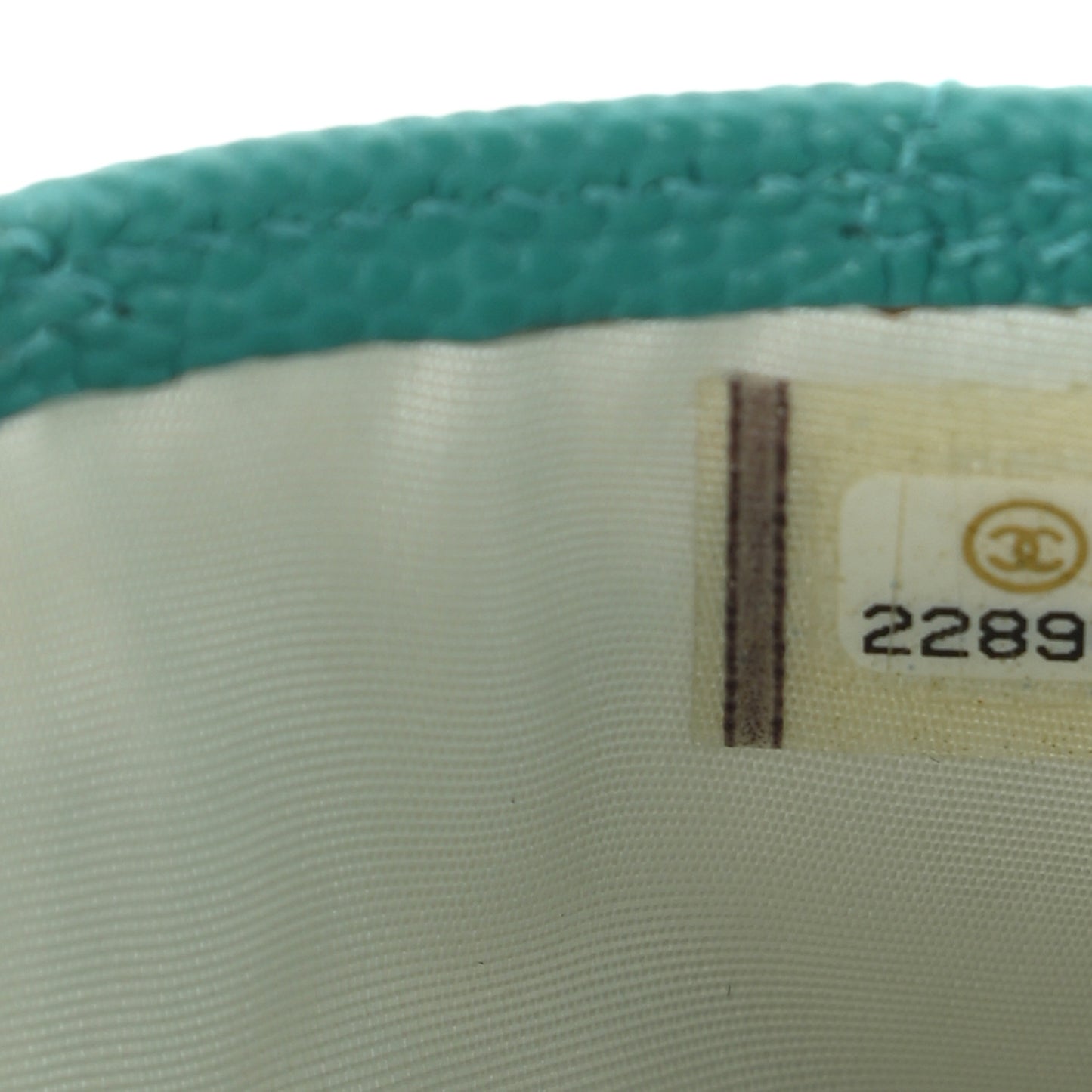 Caviar Quilted Card Holder Turquoise