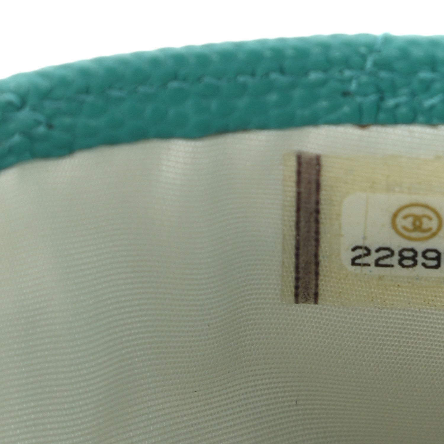 Chanel Caviar Quilted Card Holder Turquoise 8 of 8