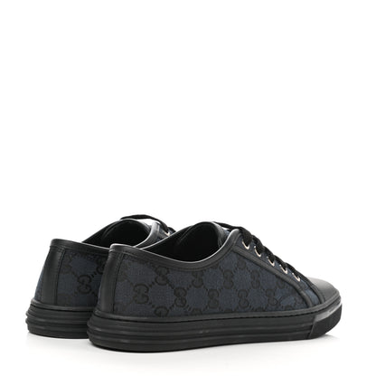 Gucci GG Monogram Calfskin Womens Low Top Sneakers 38.5 Piombo Black 3 of 9