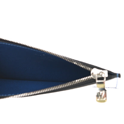 Louis Vuitton Monogram Taiga Coin Card Holder Cobalt 5 of 9