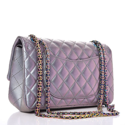 Chanel Iridescent Lambskin Quilted 2.55 Reissue 225 Flap Light Purple 4 of 9