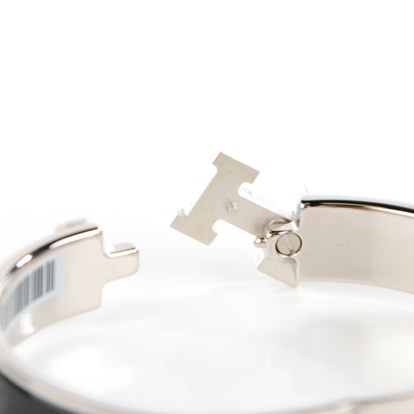 Enamel Narrow Clic Clac H Bracelet PM Black