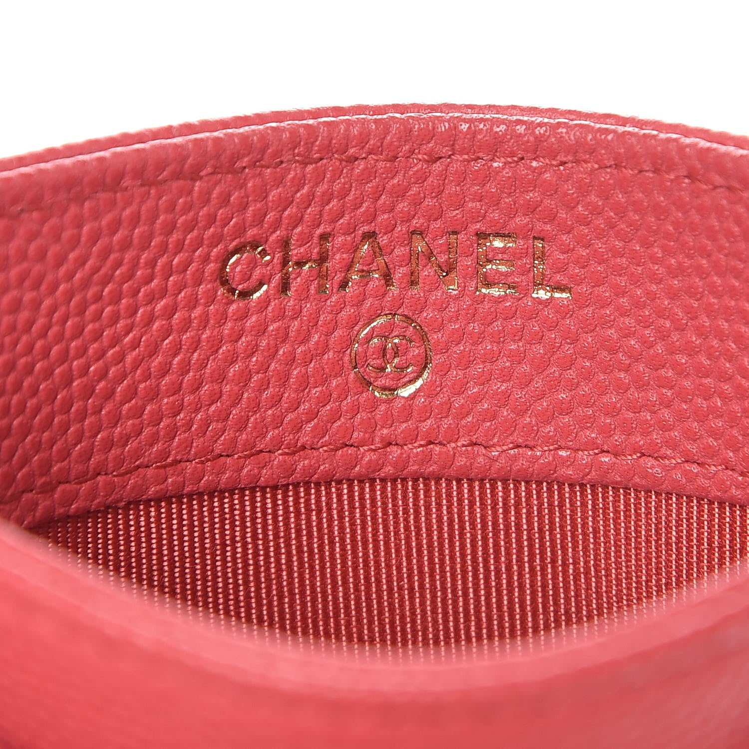 Chanel Caviar Quilted Card Holder Pink 5 of 8