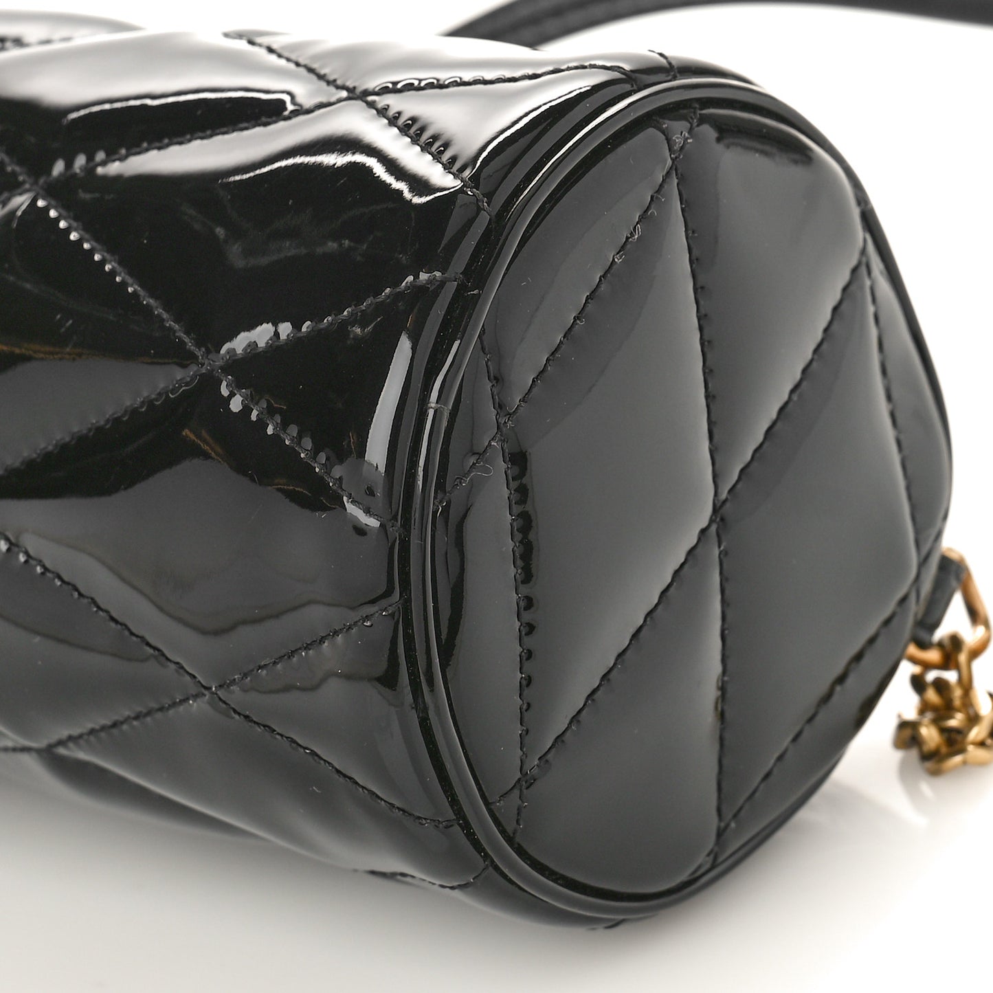 Patent Monogram Mini Sade Tube Bag Black
