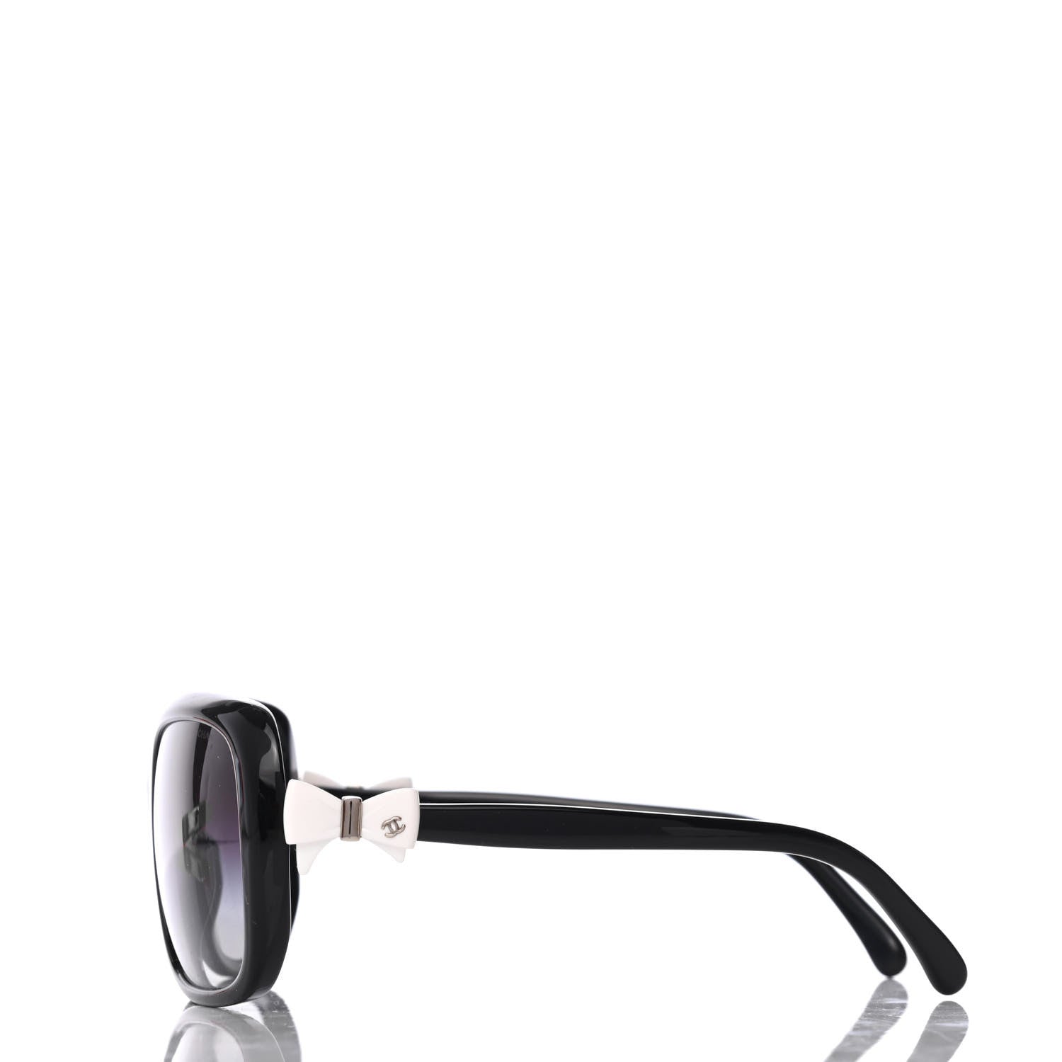 Chanel CC Bow Sunglasses 5171 Black White 3 of 8
