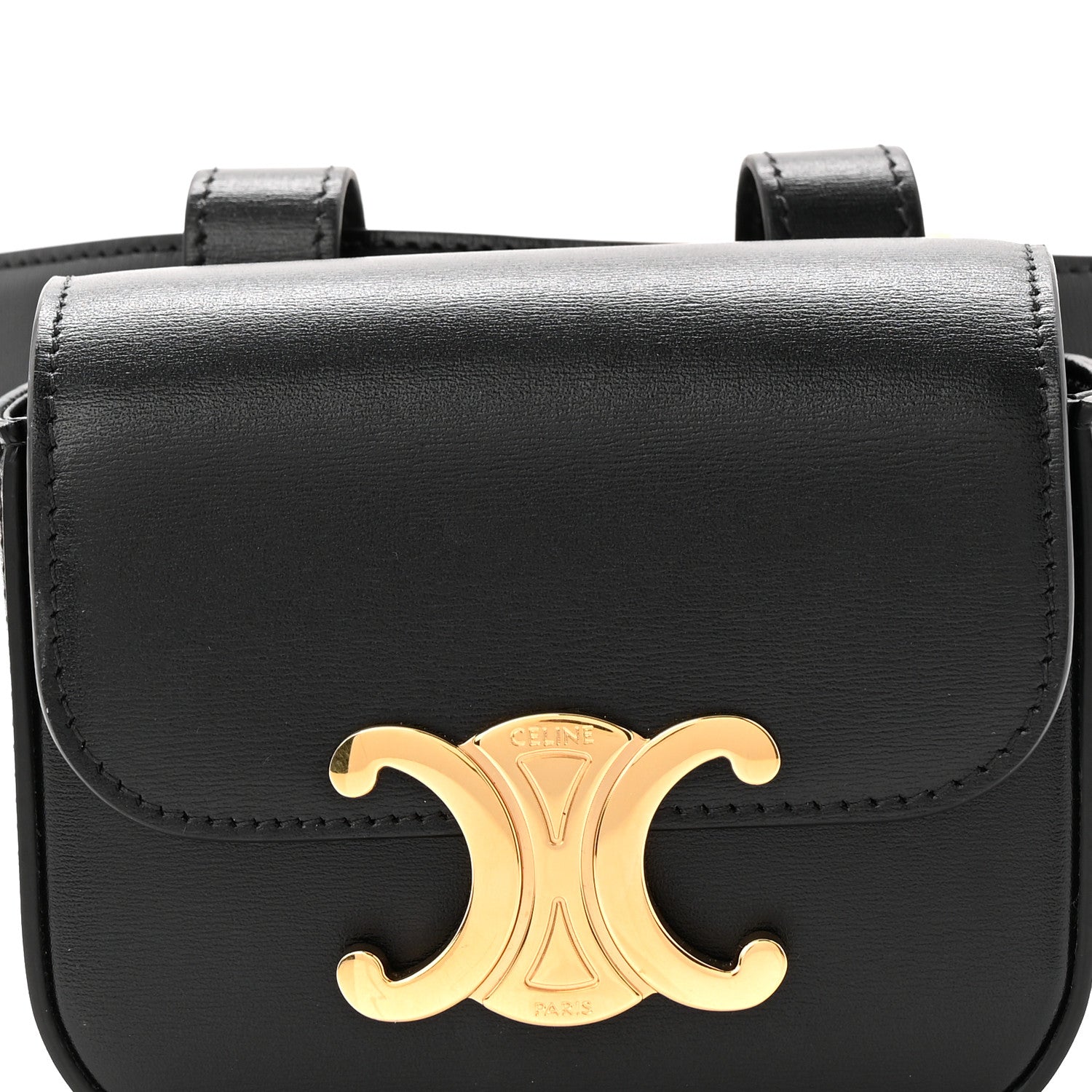 Celine Shiny Calfskin Mini Claude Belt Bag 75 30 Black 8 of 11