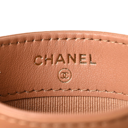 Chanel Lambskin Quilted Chanel 19 Card Holder Brown 6 of 9