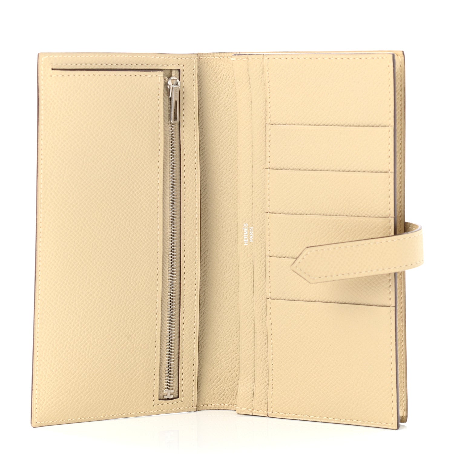 Hermes Epsom Bi-Color Bearn Gusset Wallet Alezan Parchemin 5 of 8