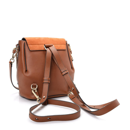 Chloe Suede Calfskin Medium Faye Backpack Tan 3 of 9