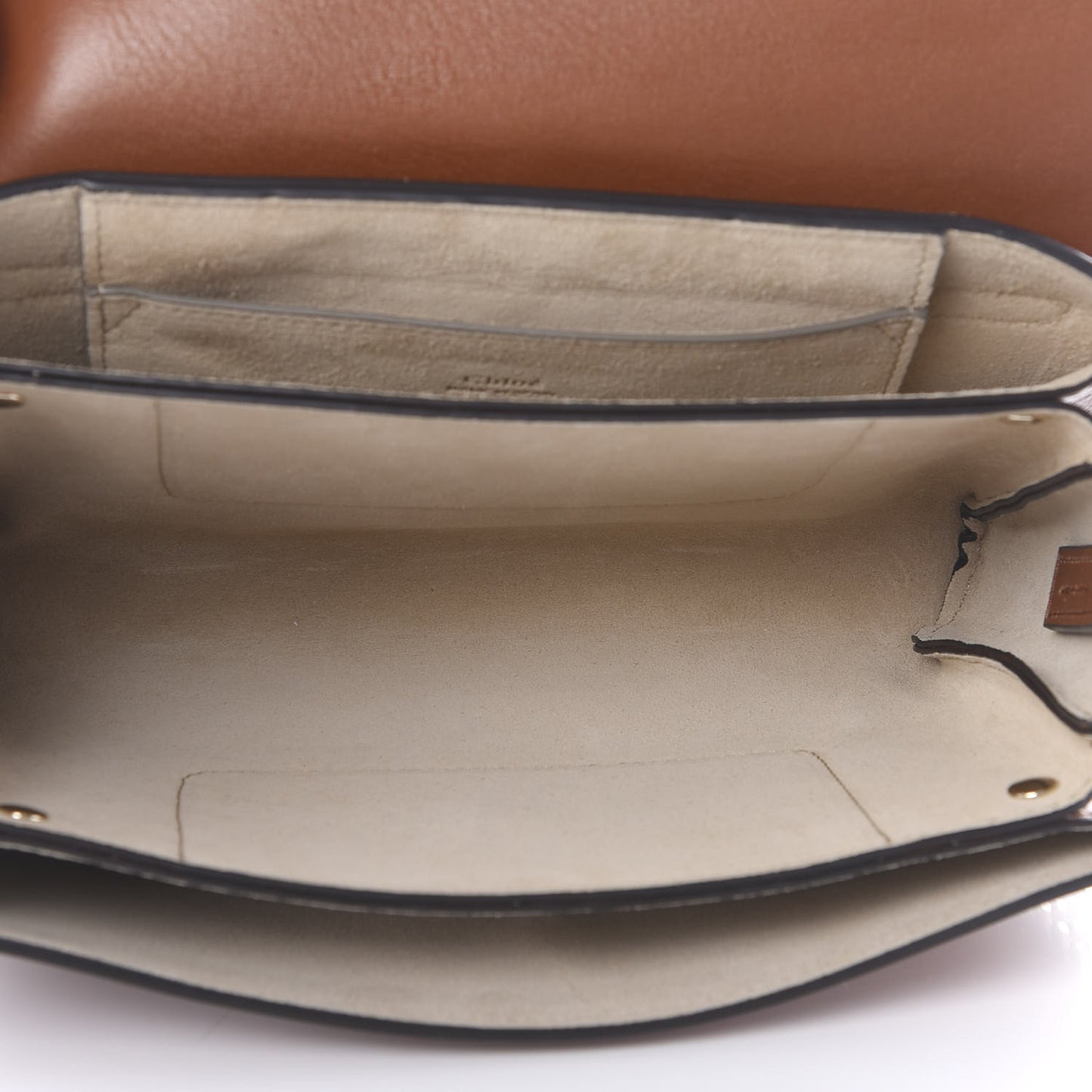 Suede Calfskin Small Faye Shoulder Bag Tobacco