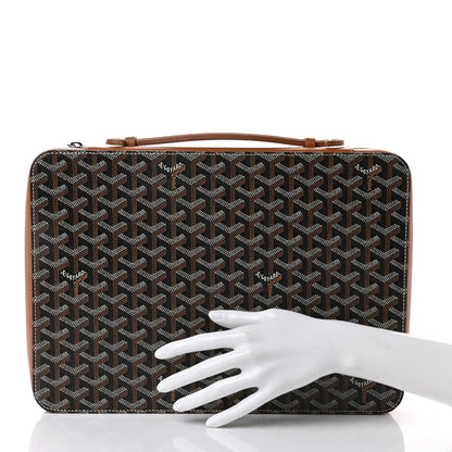 Goyard Goyardine Universal Companion Portfolio Black Gold 2 of 6