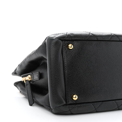 Chanel Caviar Quilted CC Timeless Soft Tote Black 9 of 10
