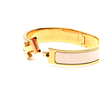 Hermes Enamel Narrow Clic Clac H Bracelet PM Craie 6 of 7