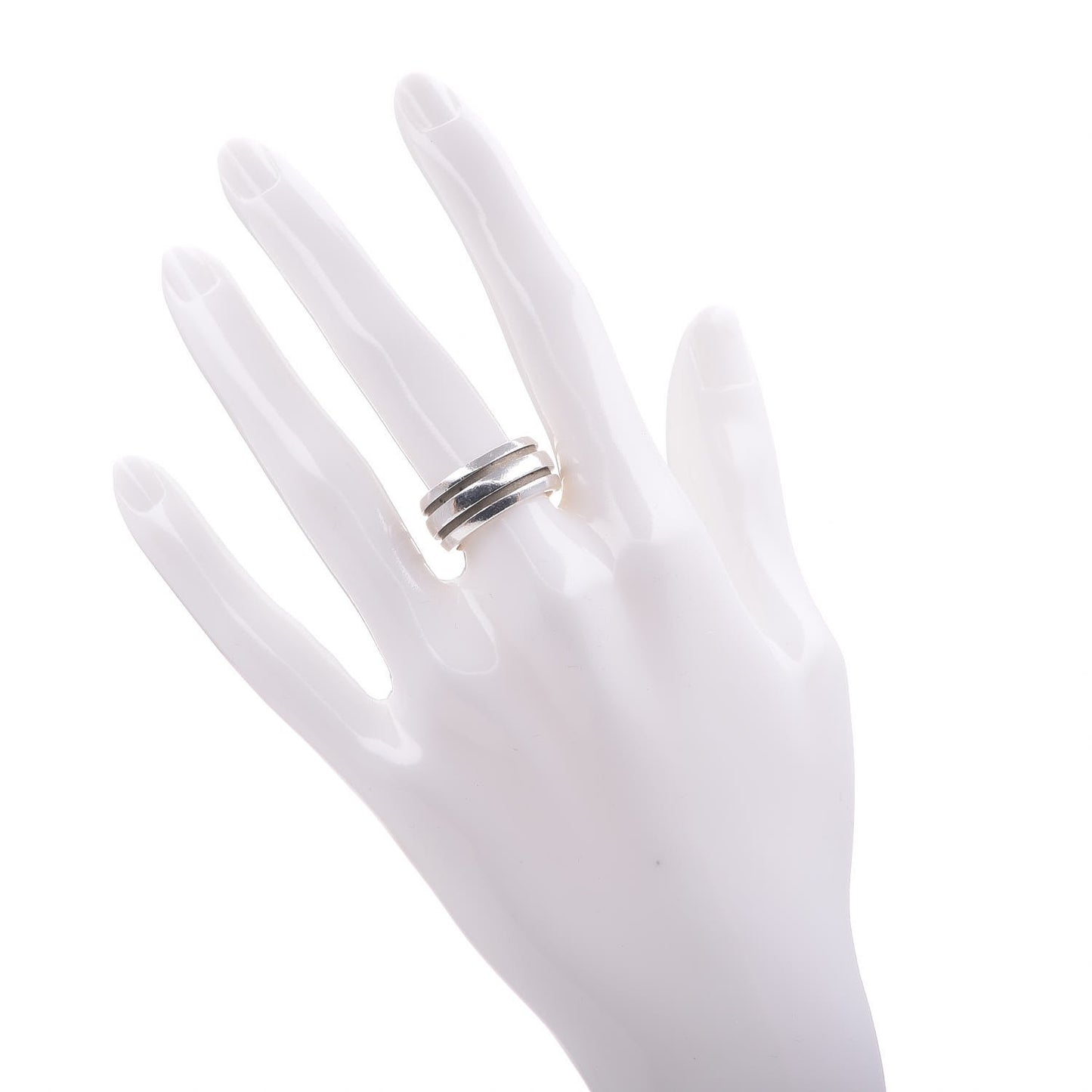 Sterling Silver Atlas Groove Band Ring 53.5 6.5