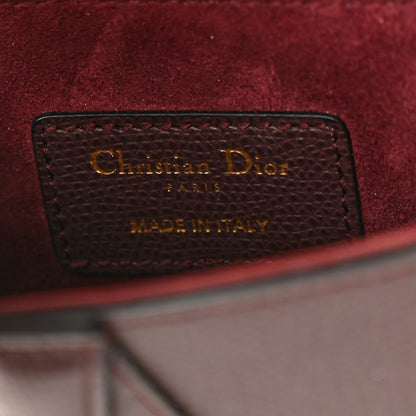 Christian Dior Grained Calfskin Mini Saddle Bag Plum 6 of 12
