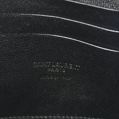 Saint Laurent Grain De Poudre Matelasse Monochrome Monogram Mini Lou Camera Bag Black 7 of 11