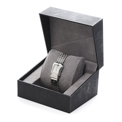 Fendi Stainless Steel Diamond 23mm 3800L Buckle Quartz Watch Silver 7 of 7