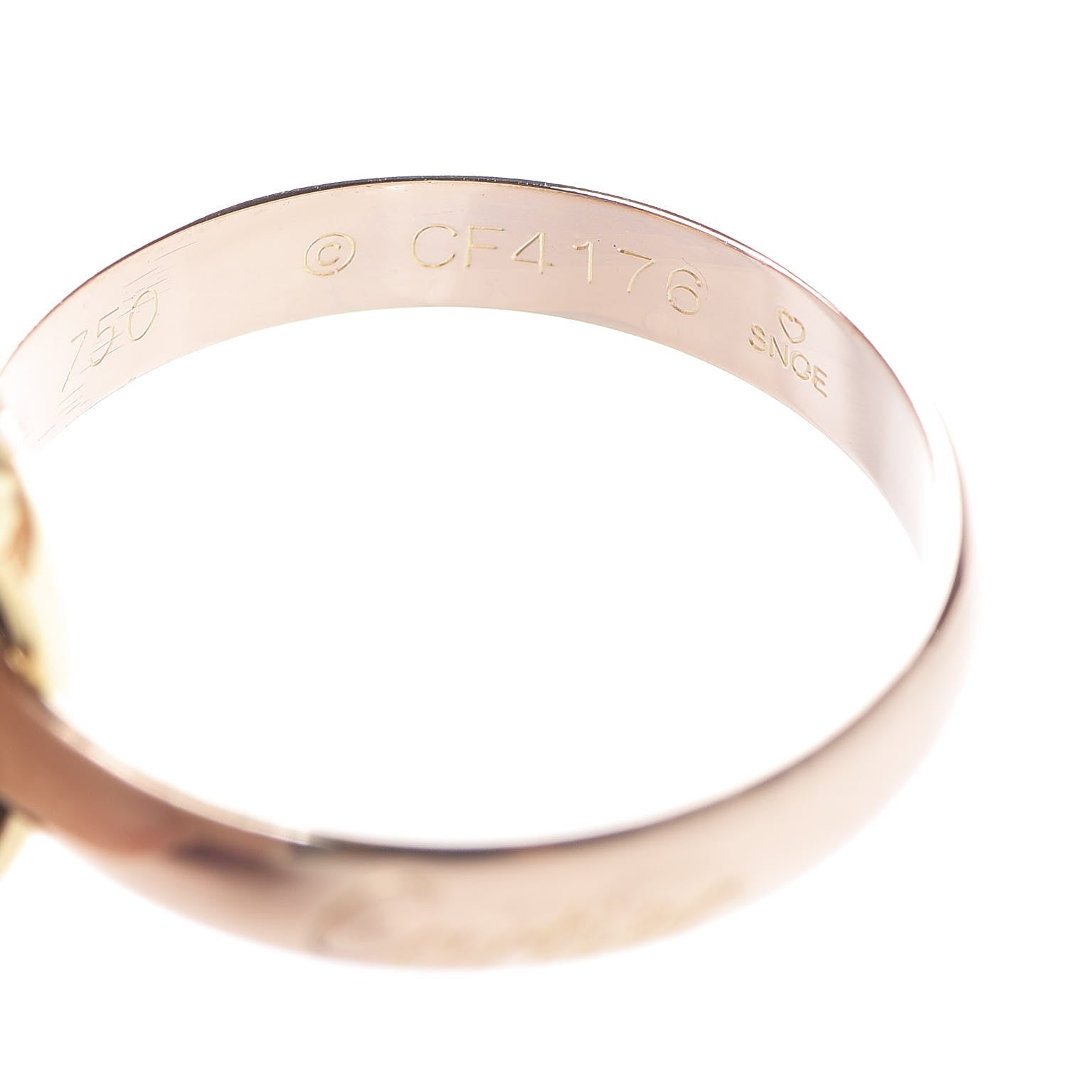 Cartier 18K Pink Yellow White Gold Classic Trinity Ring 52 6 5 of 6