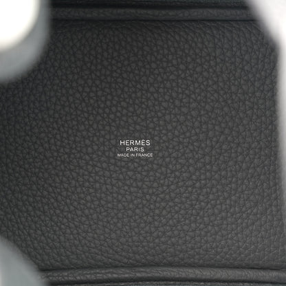 Hermes Taurillon Clemence Swift Eclat Picotin Lock 18 PM Ardoise Gris Platine 5 of 11