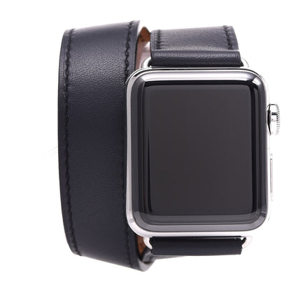 Hermes Swift 38mm Series 3 Apple Watch Double Tour Bleu Indigo 1 of 11