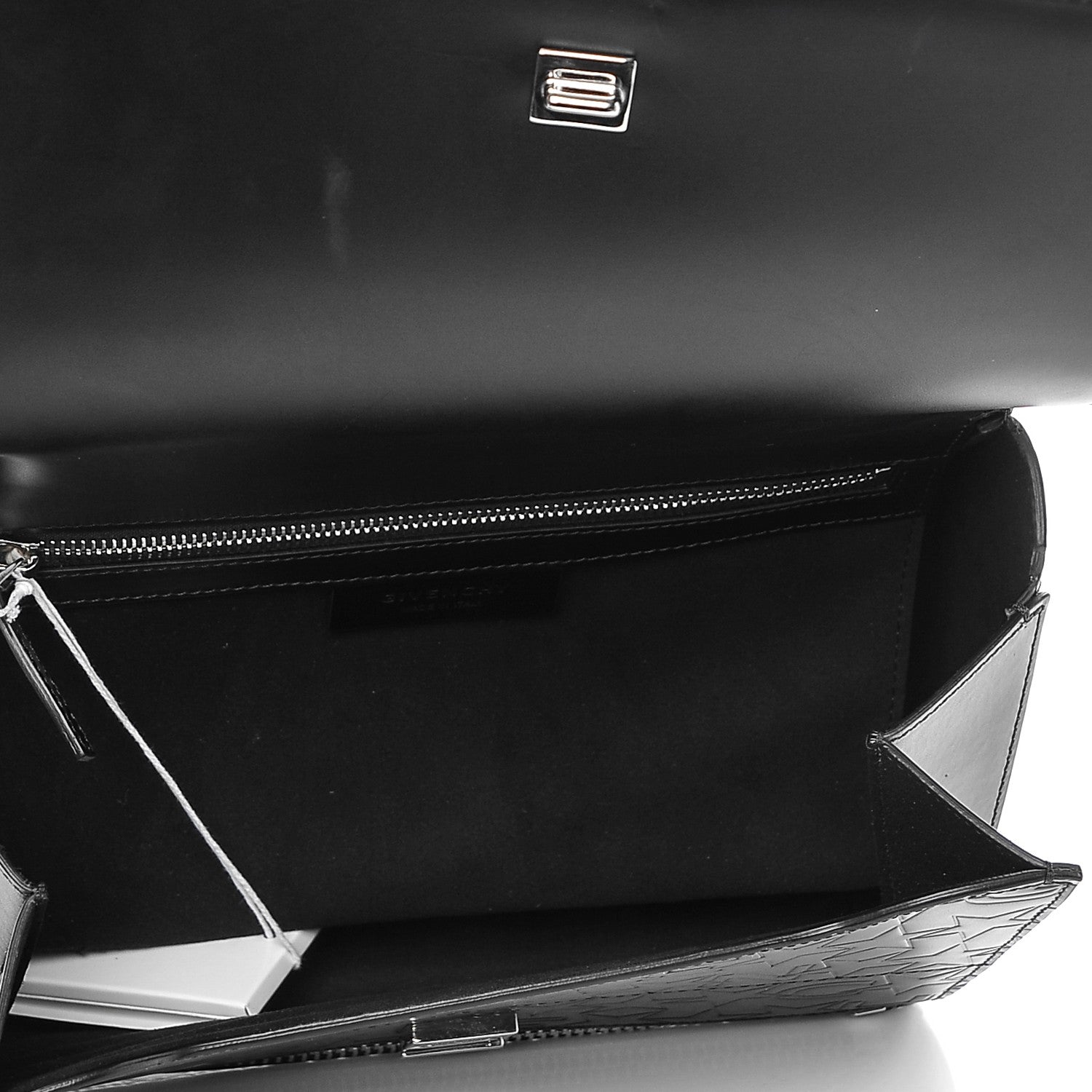 Givenchy Calfskin Star Embossed Medium Pandora Box Crossbody Bag Black 5 of 6