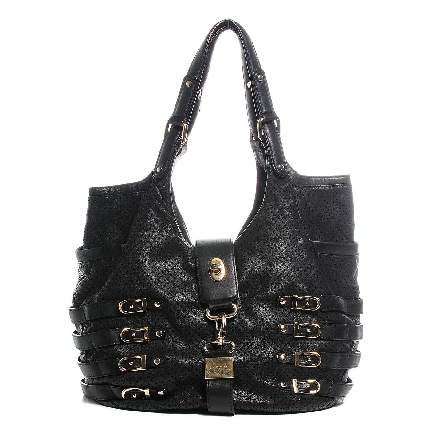 Perforated Bardia Hobo Black