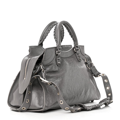Balenciaga Agneau Arena Neo Cagole City Handbag Dark Grey 3 of 13