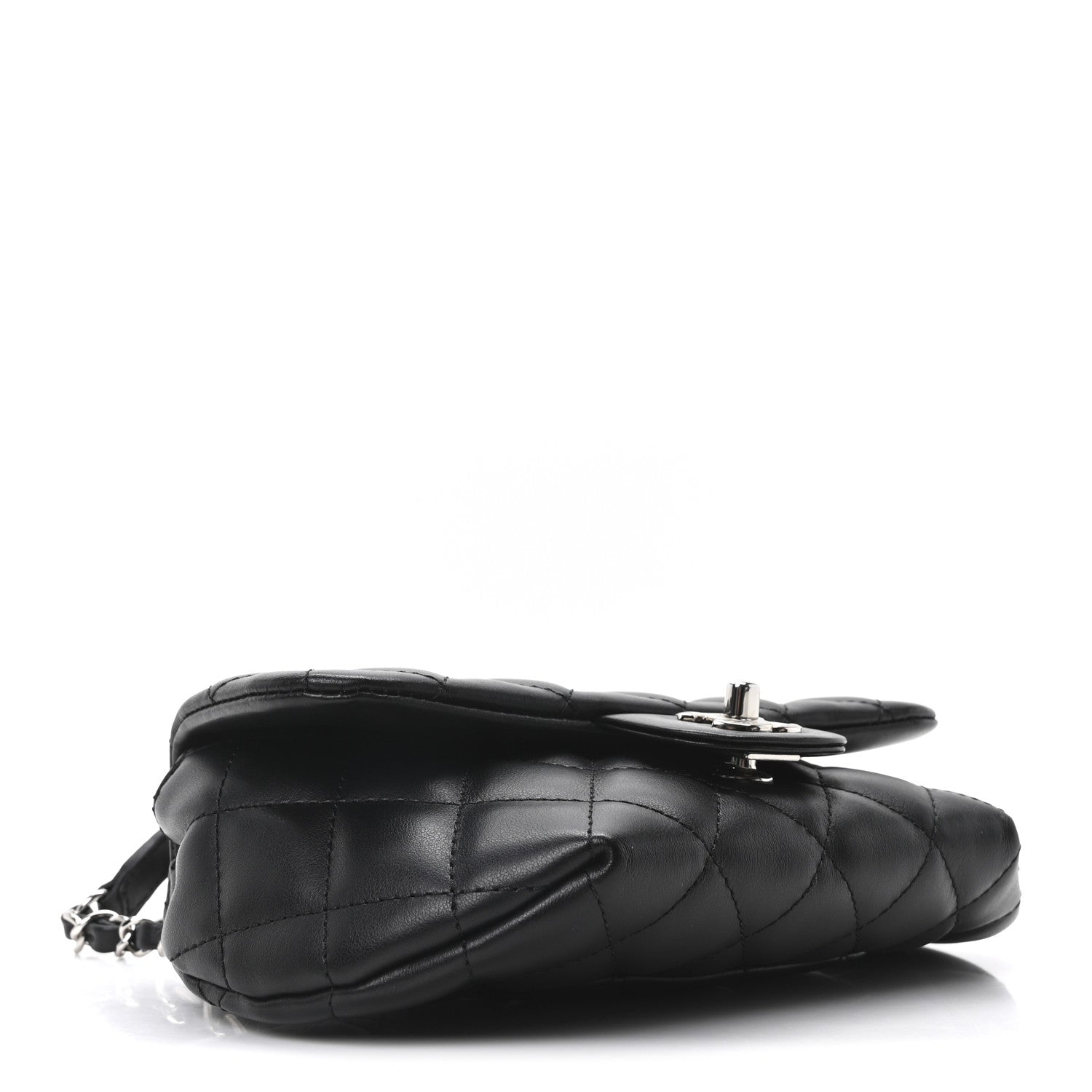 Chanel Calfskin Quilted CC Uniform Flap Belt Bag Black 4 of 10