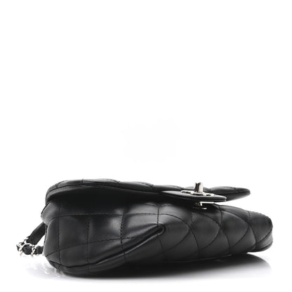 Chanel Calfskin Quilted CC Uniform Flap Belt Bag Black 4 of 10