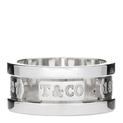Tiffany Sterling Silver 1837 Elements Ring 54 7 1 of 5