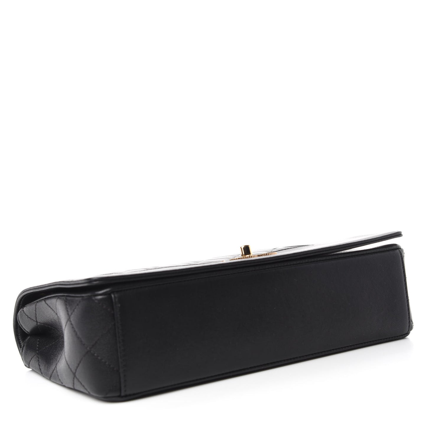 Sheepskin Quilted Vintage Mademoiselle Flap Black