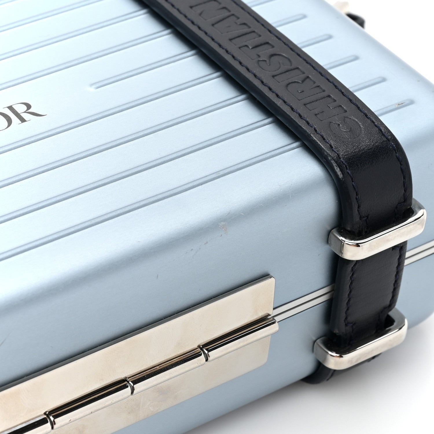 Christian Dior X RIMOWA Aluminum Personal Clutch On Strap Bleu 14 of 18